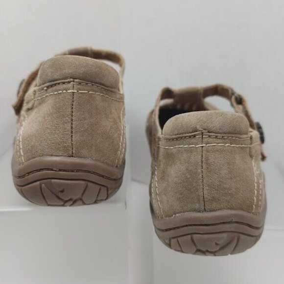 Earth Origins® Swirl Mary Jane Suede Shoe in Soft Sand Women's Size US 7.5 - Picture 4 of 15